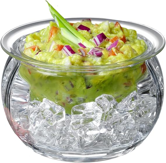 Prodyne Dips on Ice Acrylic Dip Bowl, 16 oz., clear