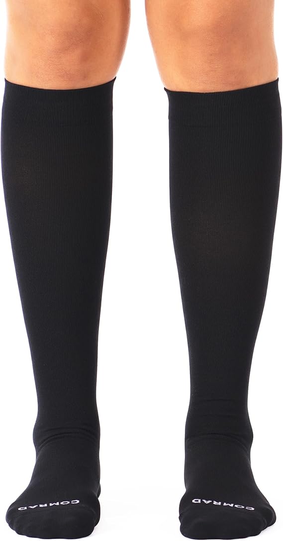 Comrad Breathable Knee High Firm Compression Socks - Targeted Arch Support