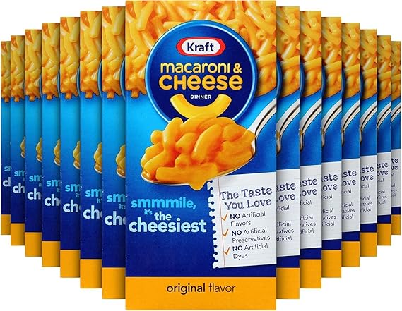 Kraft Original Macaroni & Cheese, (7.25 Oz) 206 g | Kraft Mac and Cheese Instant Meal | American Import | Pack of 15