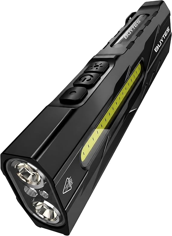 T9-PRO Rechargeable EDC Flashlight 1500 Lumens, Magnetic LED Pocket Flashlight Super Bright, IPX6 Mini Clip on Flashlight for Working, Camping, Car Repairing, Gifts for Men