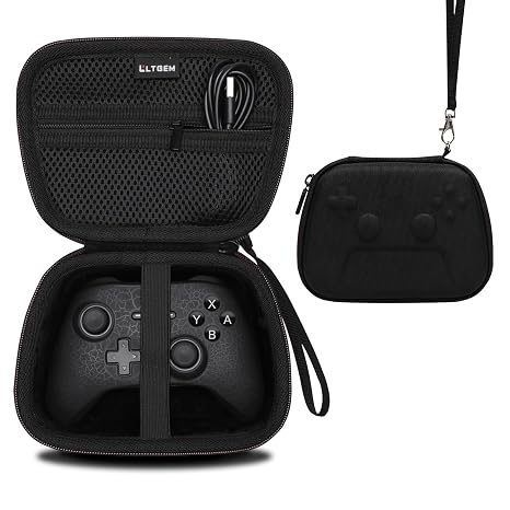 LTGEM Controller Case Compatible with Xbox CoreXbox Elite Series 2 CorePlayStation DualSenseGameSir G7 SEPowerA Gaming Controller, Black