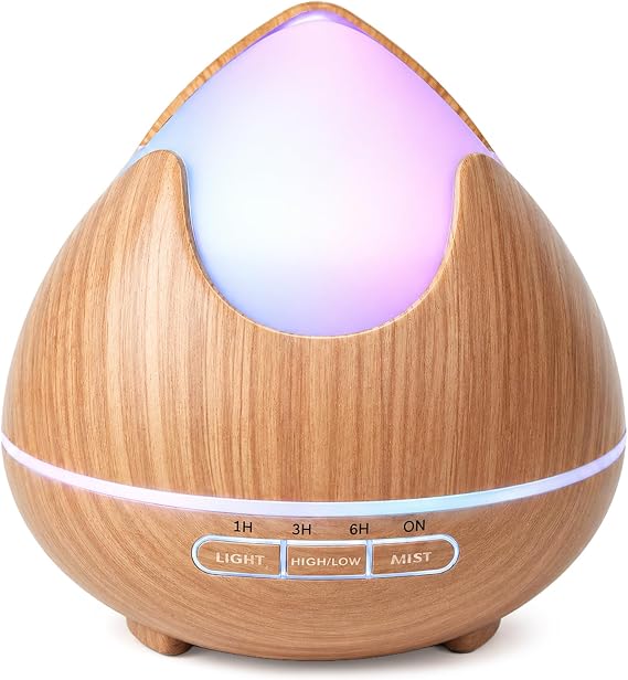 Pretmess 500ml Essential Oil Diffuser, Ultrasonic Humidifier