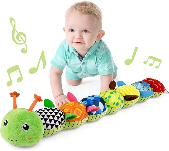 LIGHTDESIRE Baby Toys Musical Caterpillar Infant Toys Plush Stuffed Animals