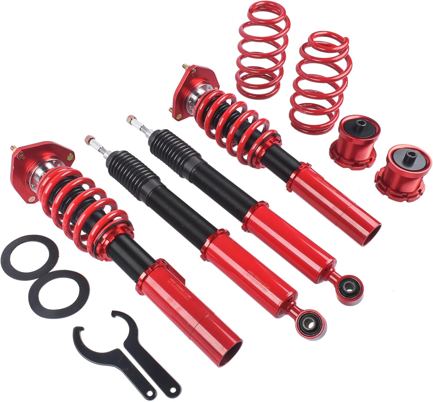 Red Coilover Suspension Kit Replacement for VW Golf GTI MK6 2010-2014 Jetta 2006-2009 GELUOXI