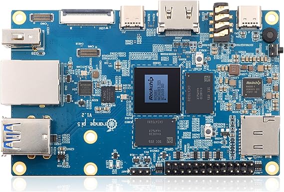 Orange Pi 5 16GB RK3588S,PCIE Module External WiFi+BT,SSD Gigabit Ethernet Single Board Computer,Run Android Debian OS