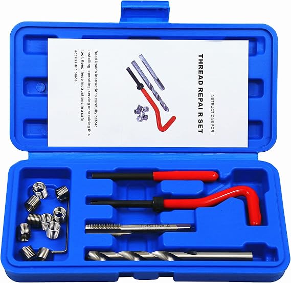 15pcs Thread Repair Kit M9 x 1.25mm Metric Thread Repair Insert Kit