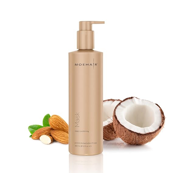 MOEHAIR Hair Mask with Shea Butter, Proteins, for Damaged Hair 12oz