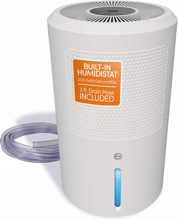 Eva-Dry EDV-2400 Electric Dehumidifier, Up to 267 Sq Ft, Humidistat
