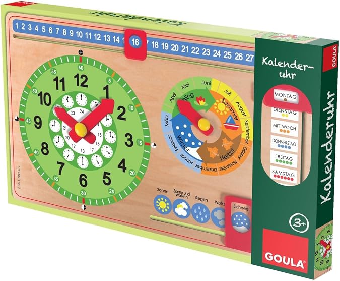 GOULA Kalenderuhr Kleinformat