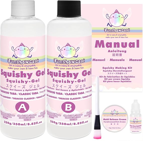 Taba Squishy Kits Flex Rubber for Squishy Making Liquid Silicone 17oz Pack Classic Tabba