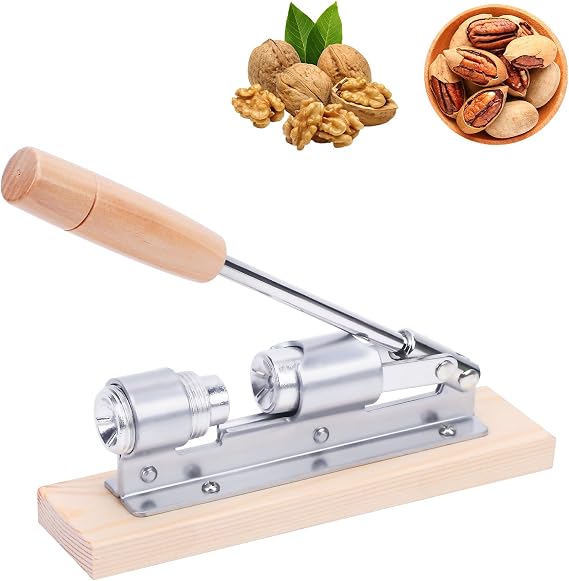 Nutcrackers for Nuts, Nut Crackers for Pecans, Heavy Duty Nut Cracking Tools, Adjustable Pecan Cracker Sheller, Pecan Nut Cracker Opener Tool, Nutcracker for Walnuts Hazelnuts Almonds Brazil