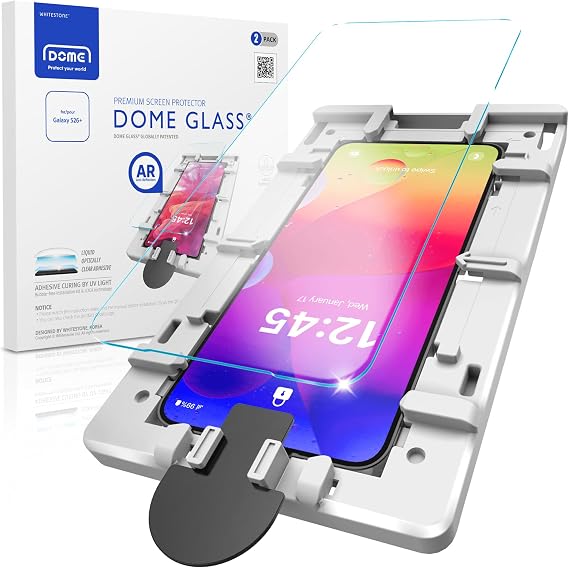 DOME GLASS Whitestone Compatible with Galaxy S26 Plus, Full Coverage UV Tempered Glass Screen Protector with LOCA Adhesive [2 Pack]