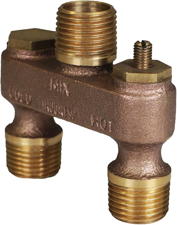 Midline Valve S1290 Anti-Sweat Toilet Tank Valve; 1/2 in. SWT Connections; Brass