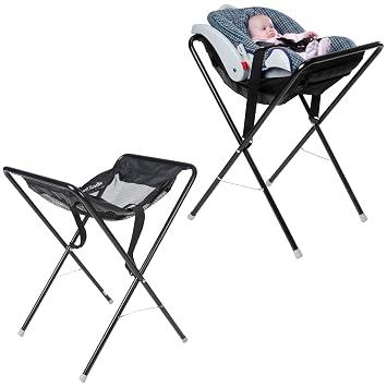 Koala Kare Infant Seat Kradle Secure, Table-Height Infant Carrier Holder with Tubular Steel Legs, Foldable & Compact Design, Machine-Washable Mesh Model KB115-02