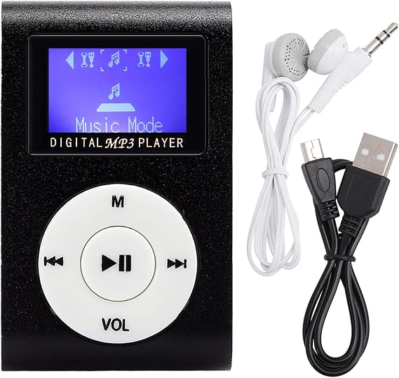 Mp3 Digital Players Quran Mp3 Player 665 0.8Inch LCD Screen Mini Portable Mp3 Music Player Metal Mini Clip Mp3 Support Memory Card with 3.5Mm Earphone