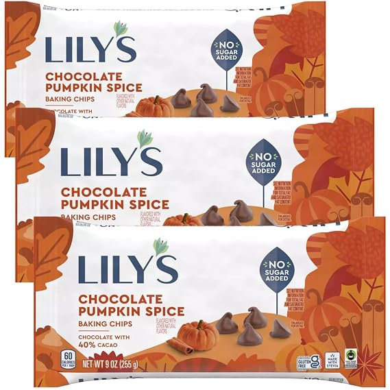 Chocolate Pumpkin Spice Baking Chips 9 Oz 3 Pack