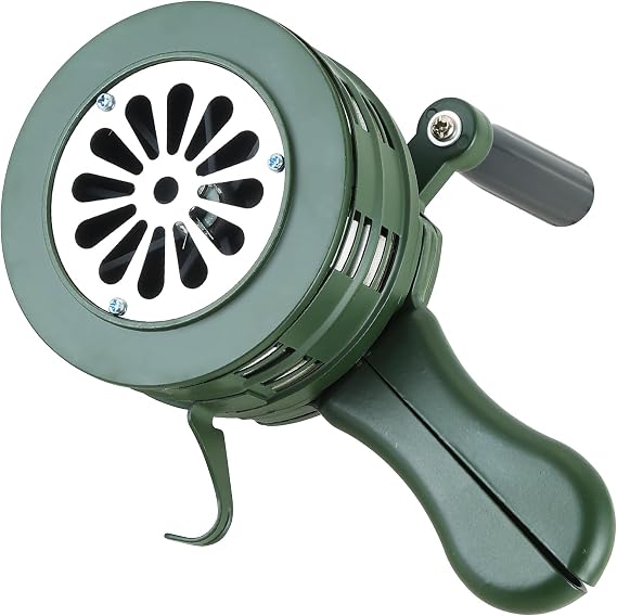 NATGAI Portable 110dB Hand Crank Air Raid Siren