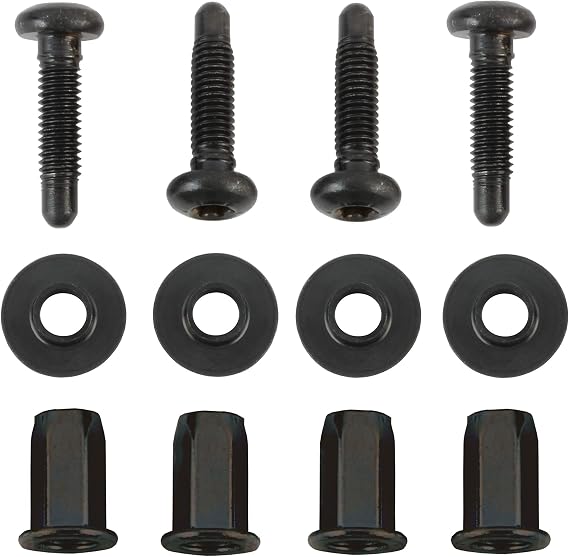 IAMAUTO 12692 Tailgate Cap Spoiler Molding Protector Trim Hardware Kit (Includes x4 Screws, x4 Washers, x4 Nut Inserts) Fits 1999-2013 Chevrolet Silverado and GMC Sierra