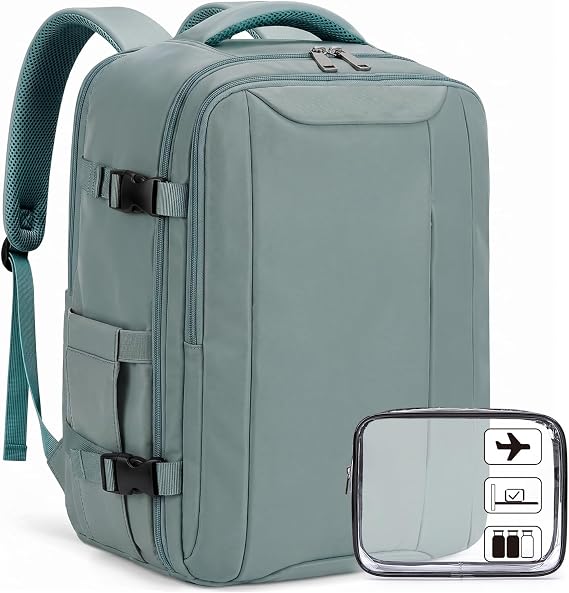 Xkdoai for Easyjet Cabin Bag 45x36x20,Backpack with TSA Approved Clear Bag