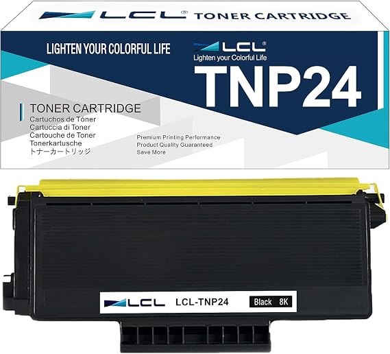 LCL Compatible Toner Cartridge Replacement for Konica Minolta TNP24 TNP-24 High Yield for Bizhub 20 20P 20PX Printer (1-Pack, Black)