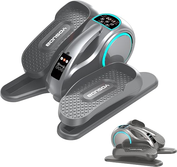 YOSUDA Under Desk ellipitcal Machine,Ellipse Leg Exercise for Seniors,Seated Pedal Exerciser with 10 Level Resistances & Speeds,Remote Contro,Bule