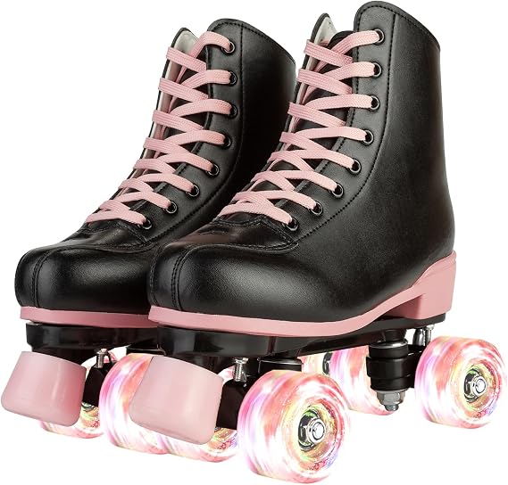 YYW Roller Skates for Women Girls Roller Derby Skates Light Up for Adult