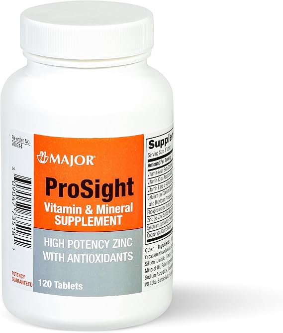 MAJOR ProSight Vitamin and Mineral Supplement, 120 Tablets