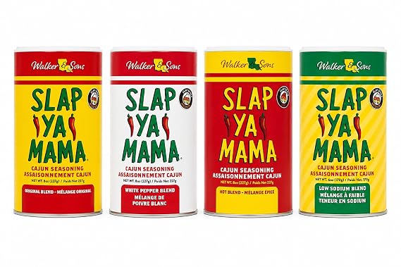 Slap Ya Mama Cajun Seasoning Variety - Pack of 4