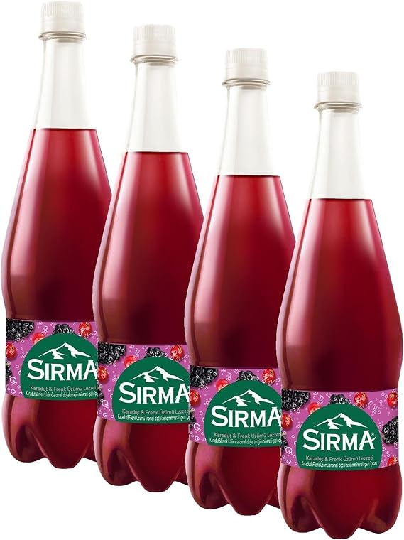 Sırma B Vitaminli Karadut & Frenk Üzümü Aromalı Doğal Maden Suyu 6x1 L (4 paketi)