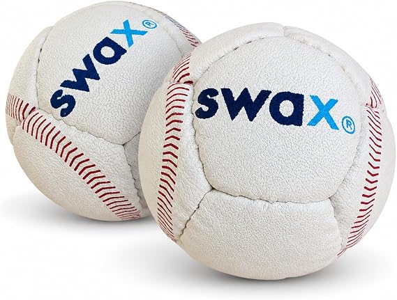 Game Master Swax Training Baseball 2 Pack, White/red