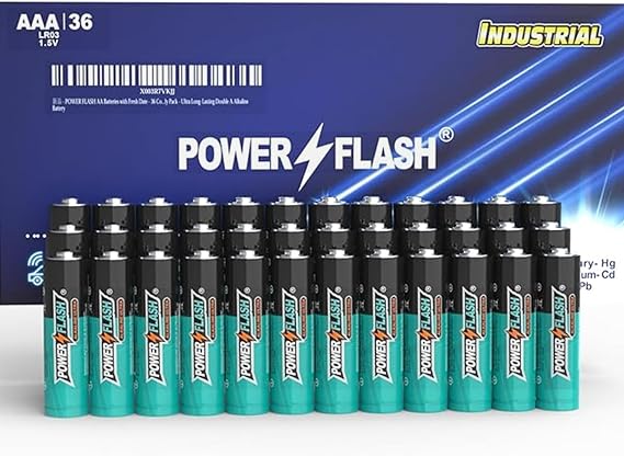 36 AAA Batteries, Battery Provide Long Lasting Power, Alkaline AAA Batteries, AAA Battery for Home and Office Equipment