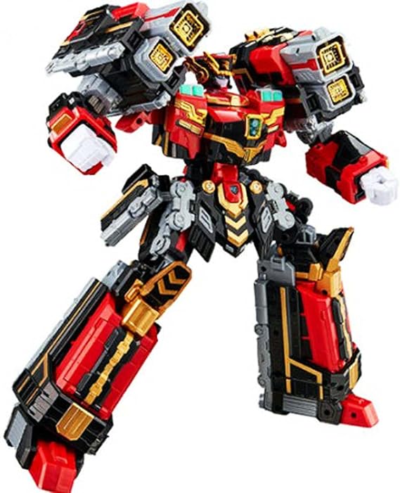 Metal Cardbot S BLASTRAIN Blast Train Red Transformation Robot Diesel Train