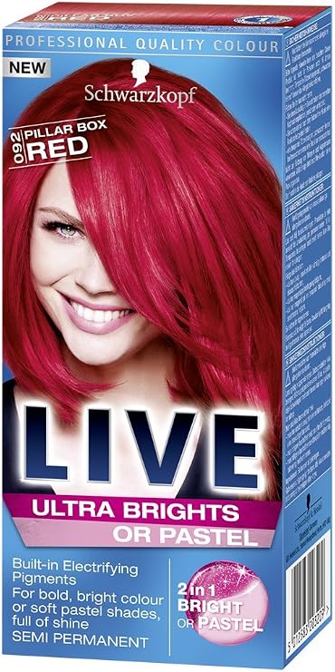 Schwarzkopf LIVE Ultra Brights 92 Pillar Box Red Hair Colour