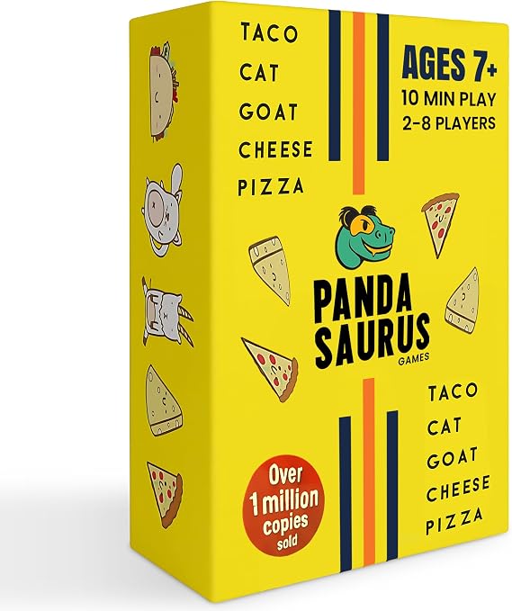 Panda Saurus | Taco Cat Goat Cheese Pizza | Card Game | Family Entertainment for 2-8 Players | Fast-Paced 10-15 Minute Rounds, Ages 8+ |