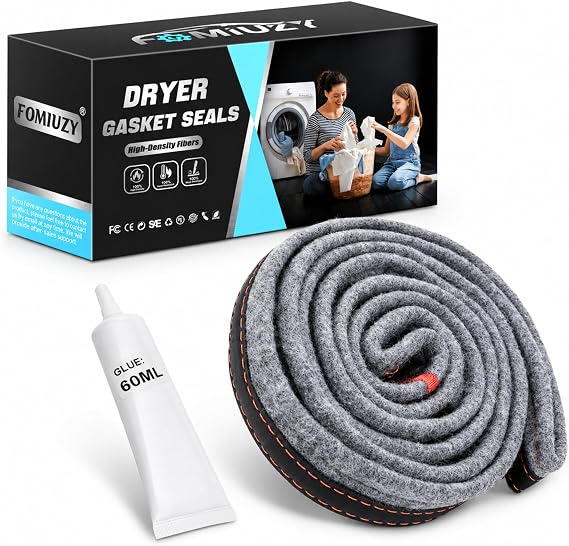 280114 Dryer Drum Felt Gasket Seal Repair Replacement Kit Fit for Whirlpool Duet Kenmore 110 Elite Maytag Bravos Amana KitchenAid Crosley Replaces PS970088 697694 W10166807 W10116343 W10521118