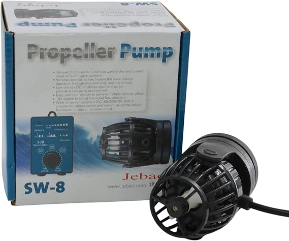 Jebao SW8 Propeller Water Pump Wave Maker | Controller, Magnet Mount