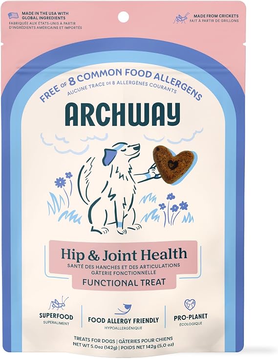 ARCHWAY Hip & Joint Dog Treats, Glucosamine Chondroitin, 5 oz
