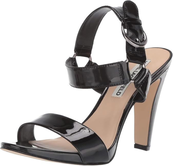 KARL LAGERFELD Women's Cieone Ankle Strap Heel