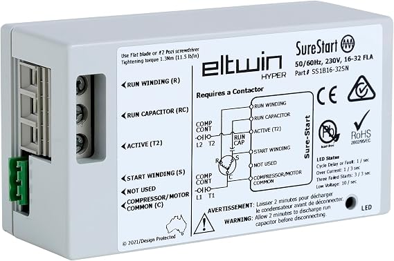 SureStart Soft Starter 16-32A, SS1B16-32SN, Gray