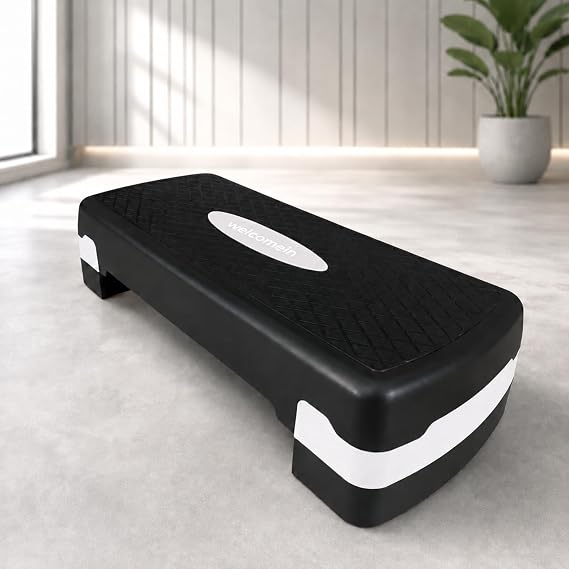 2 Kademeli Ayarlanabilir Step TahtasÄ±, Kaymaz YÃ¼zeyli Aerobik Step Platformu, Evde Fitness Kardiyo Egzersiz Aleti, Pilates ve Spor Antrenman BasamaÄÄ±, 68 x 29 x 10/14 cm