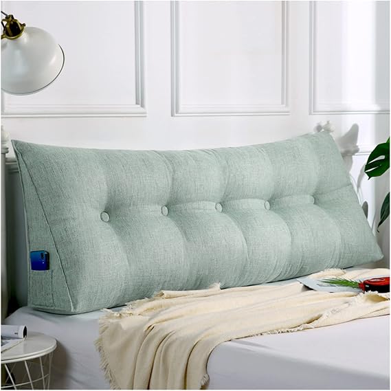 Bed Rest Reading PillowExtra Large Headboard Sitting Up Pillow Triangular Reading Wedge Pillow Headboard Backrest Large Triangular Cushion Pillow Tatami Headboard Cushion
