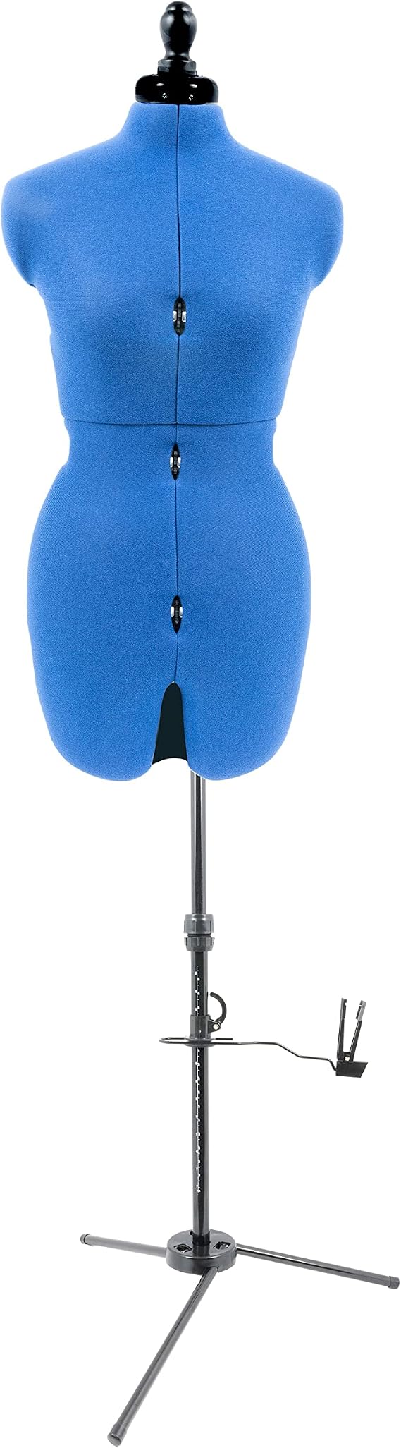 Dritz 20405 My Double Deluxe Dressform with Tri-Pod Stand Adjustable Up to 70 Shoulder Height, Small, Blue Sapphire