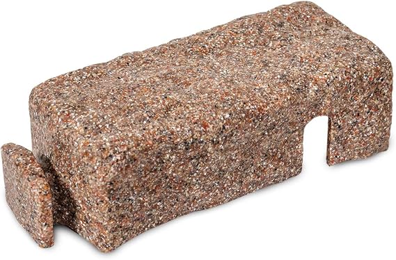 Beuta DIY Dig-Free Polyrock Landscape Edging Left Turn Brick Creates a Left Turn in Your Edging Layout (1 Pc, Cobblestone) Connects with Other Beuta Bricks