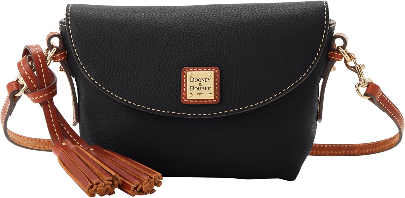 Dooney & Bourke Handbag, Pebble Grain Crossbody Saddle Bag