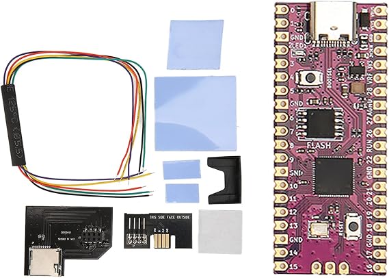 Raspberry Pi Pico RP2040用マイクロコントローラーボード、デュアルコアCortex M0+プロセッサフレキシブルマイクロコントローラーモジュール、SD2SP2 Proマイクロストレージカードアダプター付き