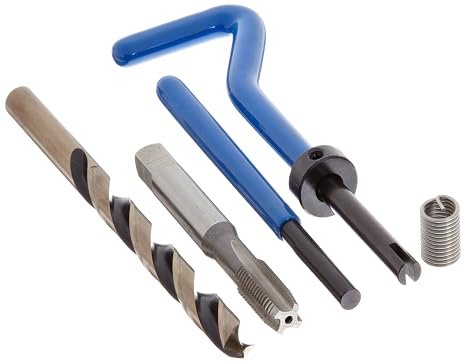 E-Z Lok SK20410 Helical Threaded Insert Kit, 304 Stainless Steel, #6-32 Thread Size, 0.138" Installed Length (Pack of 10)