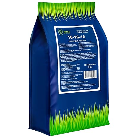 Supply Solutions 16-16-16 Complete Lawn & Garden All Purpose Granular Fertilizer - The Ultimate Plant Food for Lush Greenery & Vibrant Blooms - for All Plants, Vegetables, Fruits, and Berries - 5lbs