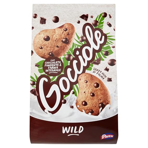 Gocciole Pavesi | Gocciole Cookies | Gocciole Wild | Cookies From Italy | 12.34 Ounce Total Weight