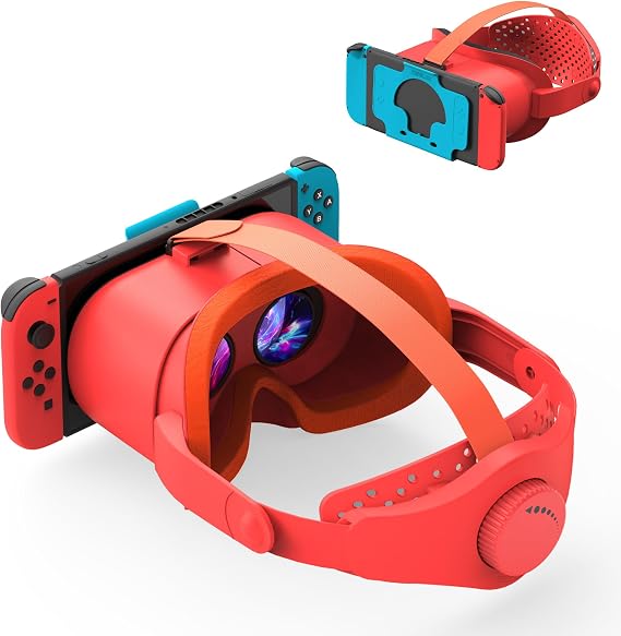 STARTRC GAMES VR Headset for Nintendo Switch & Switch OLED, Upgraded Switch Virtual Reality Glasses with Adjustable Lens and Elite Strap, Labo VR Kit 3D Goggles Accessories for VR Gaming Experience