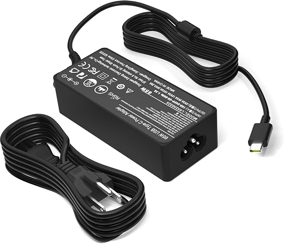 65W USB C Laptop Charger for LG Gram Pro 16-inch 17-inch 14" 15"